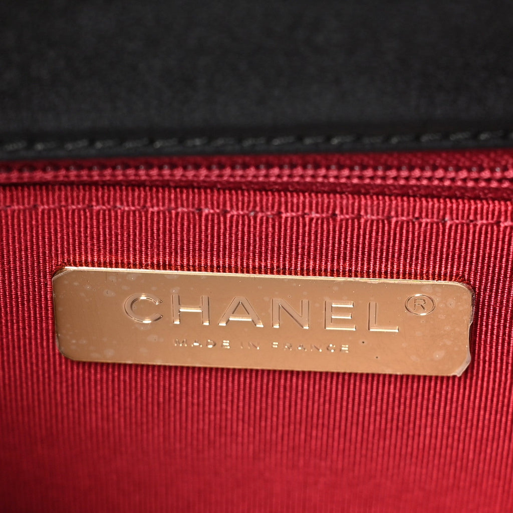 Lambskin Quilted Large Chanel 19 Flap Black