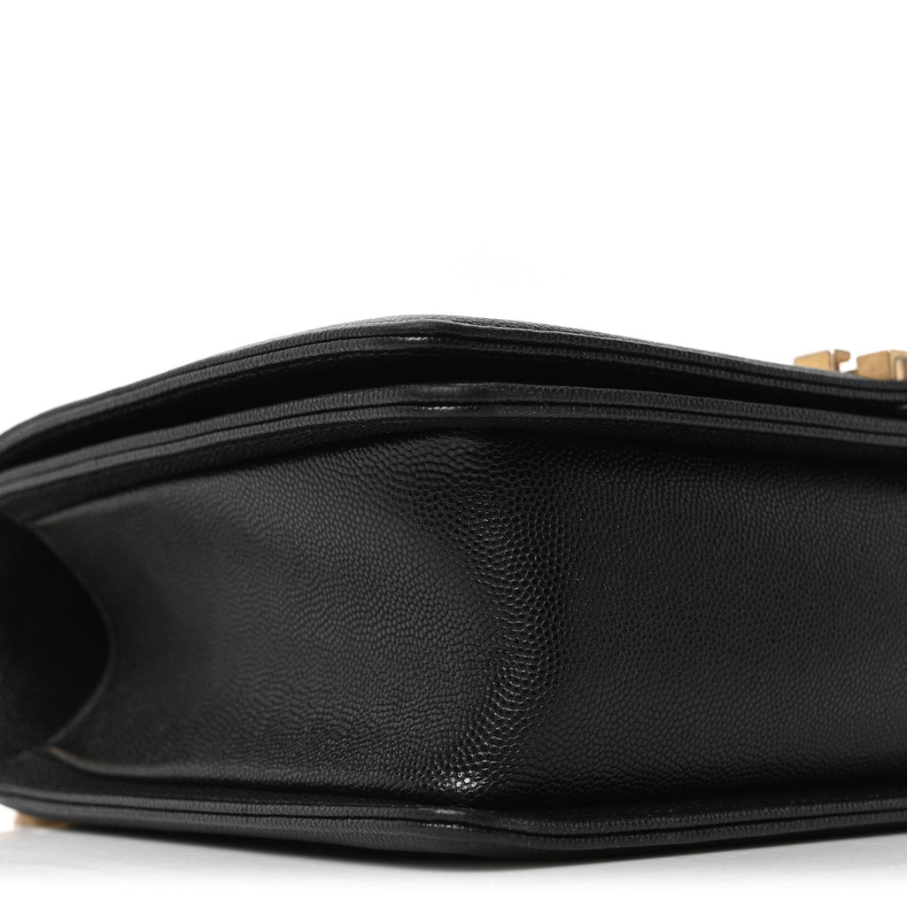 Caviar Quilted New Medium Boy Flap Black