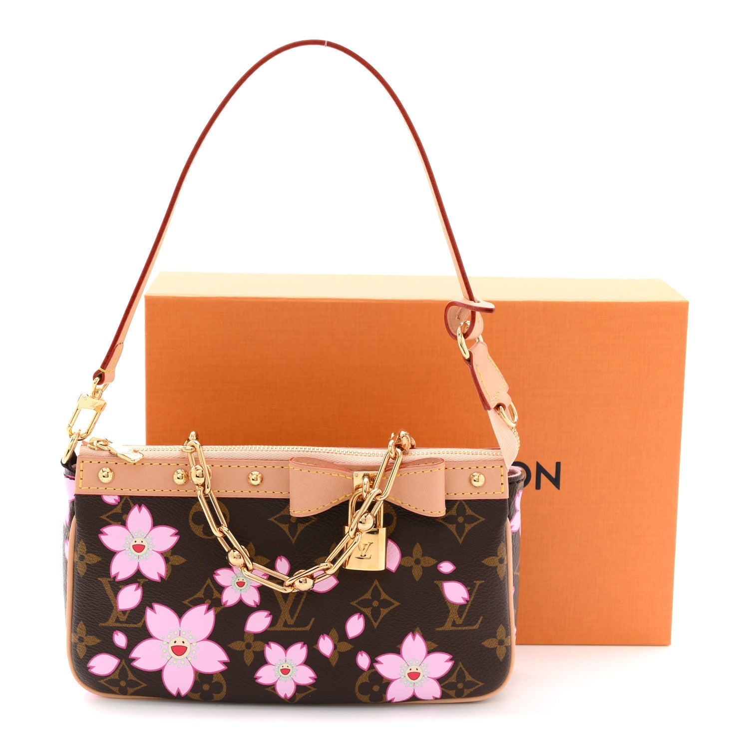 LV X TM Monogram Pochette Accessories Sakura Brown