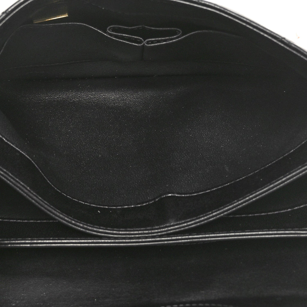 Lambskin Quilted Small Trendy CC Dual Handle Flap Bag Black