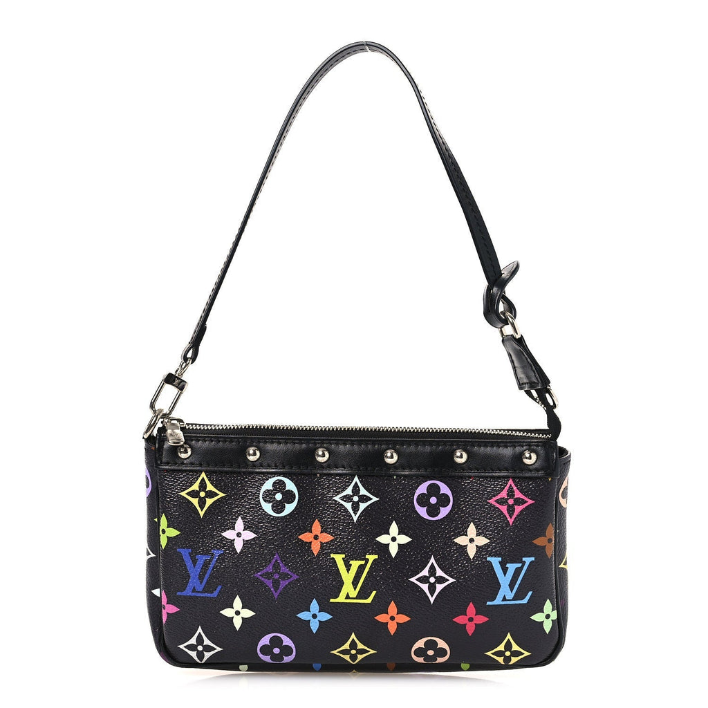 LV X TM Monogram Multicolor Pochette Accessories Black