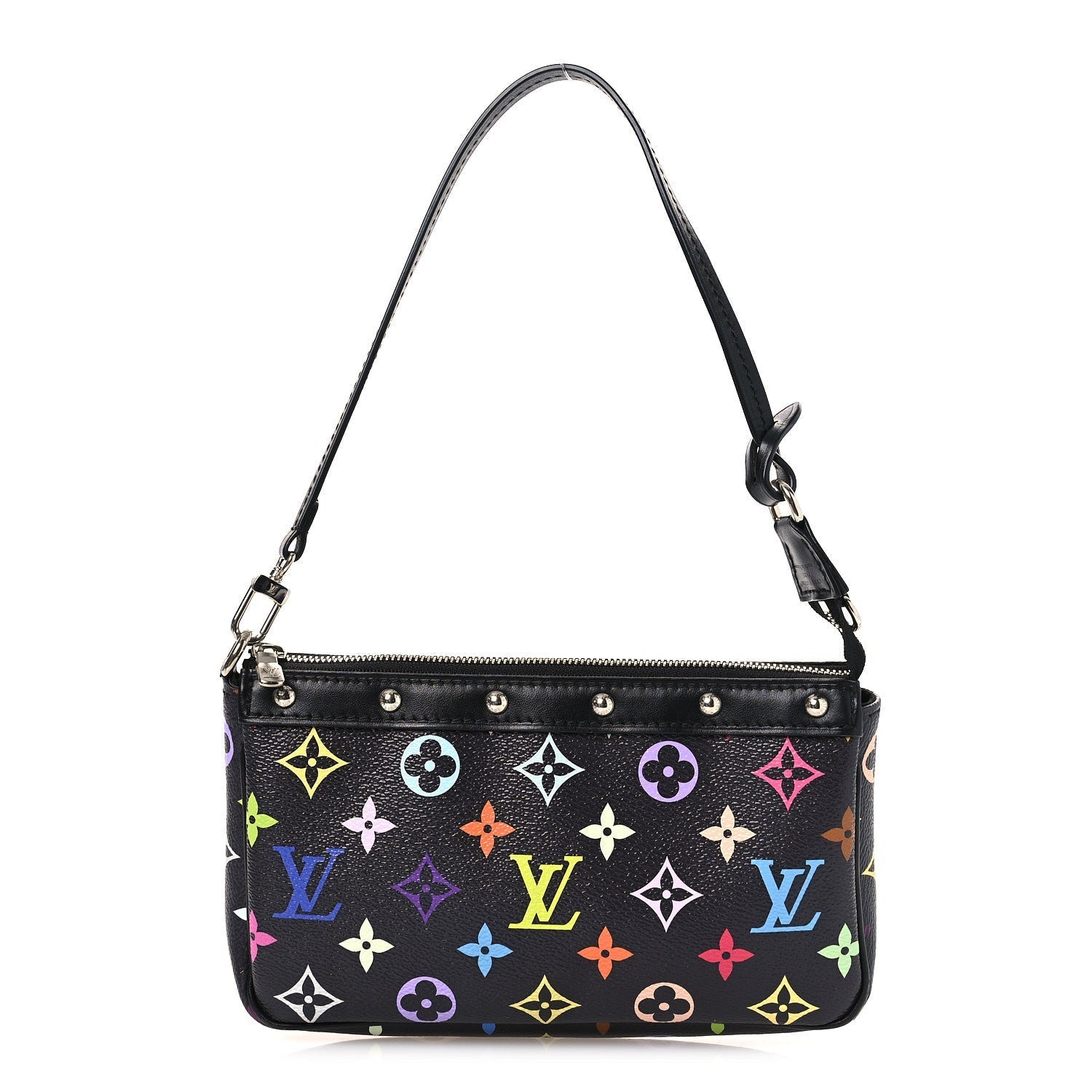 LV X TM Monogram Multicolor Pochette Accessories Black