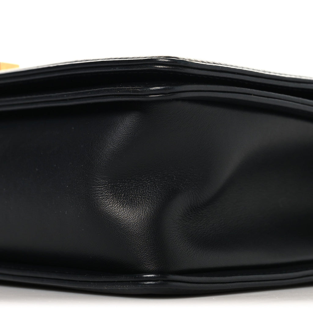 Lambskin Quilted New Medium Boy Flap Black