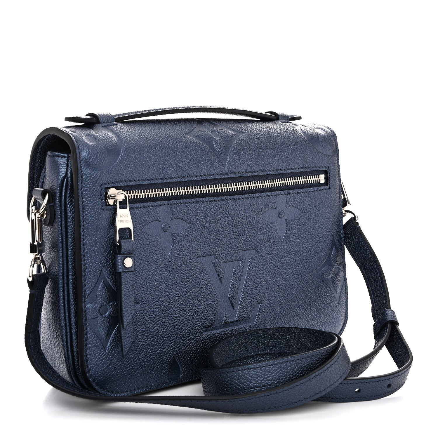 Metallic Empreinte Monogram Giant Pochette Metis Navy Nacre