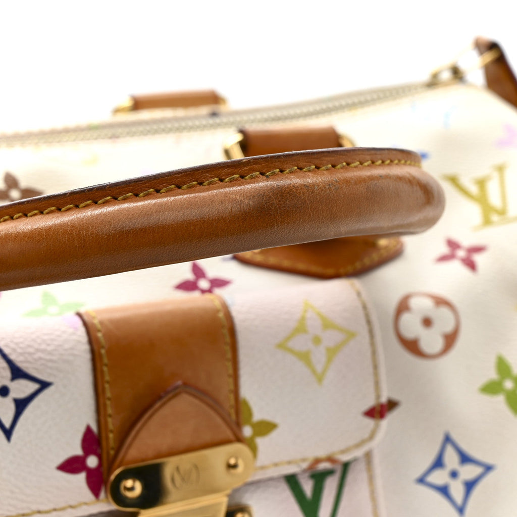 Monogram Multicolor Speedy 30 White