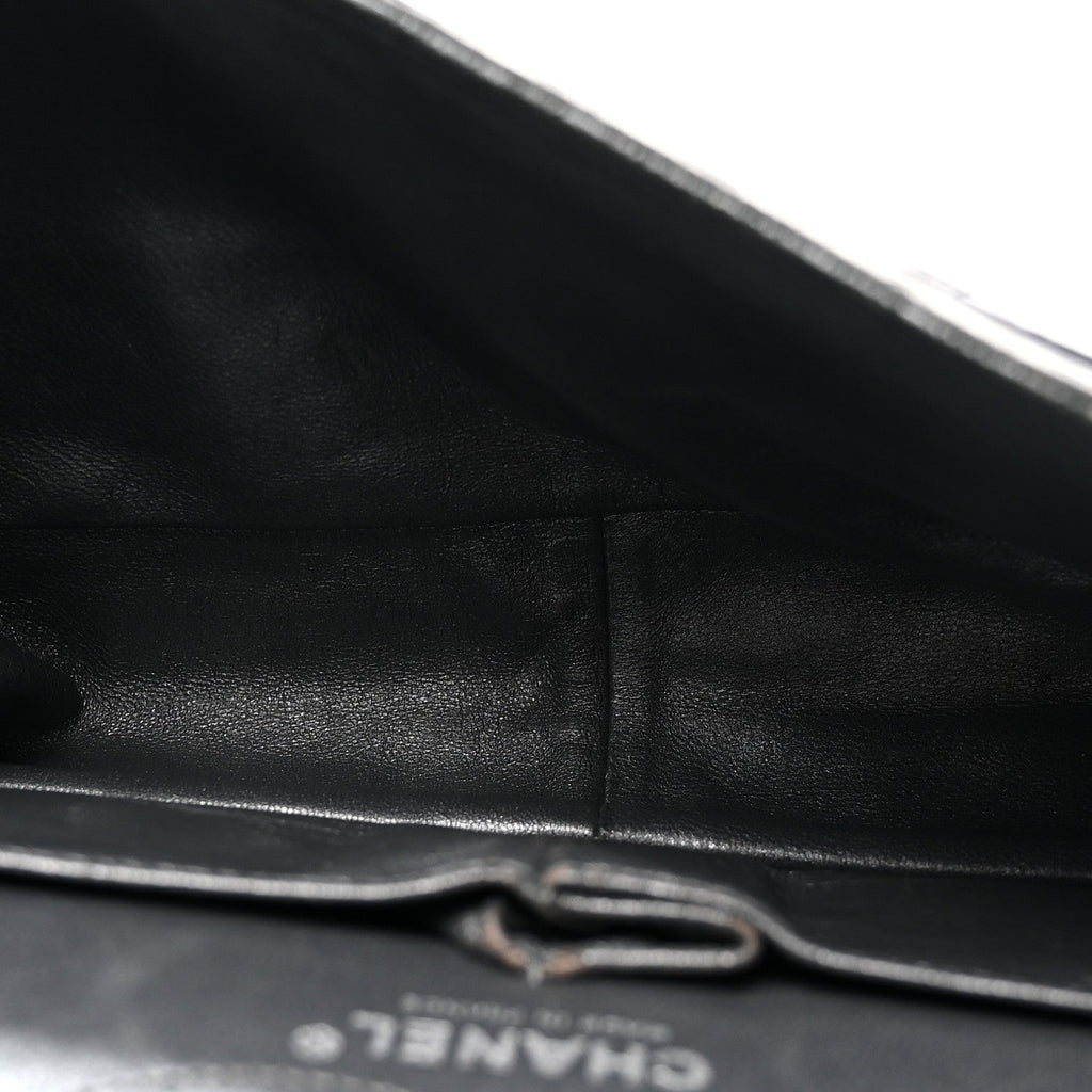 Metallic Aged Calfskin Quilted 2.55 Reissue 226 Flap Dark Silver