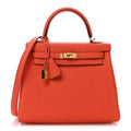 Togo Kelly Retourne 25 Orange Poppy