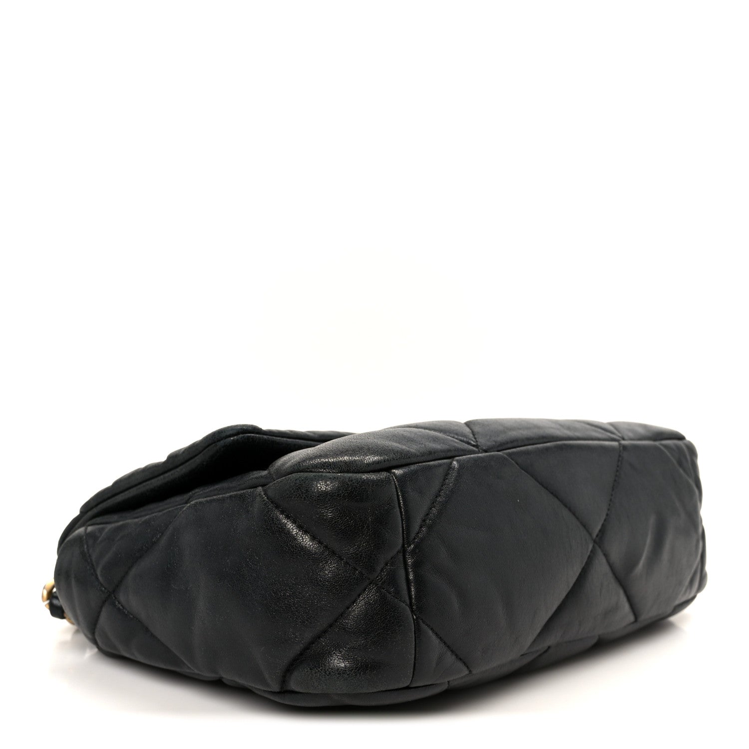 Lambskin Quilted Medium Chanel 19 Flap Black