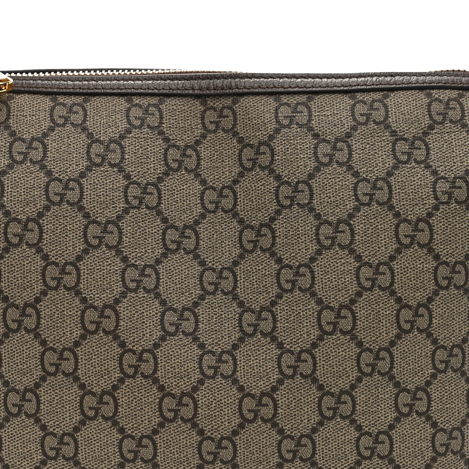 GG Supreme Monogram Textured Calfskin Web Super Mini Ophidia Shoulder Bag Beige Ebony New Acero
