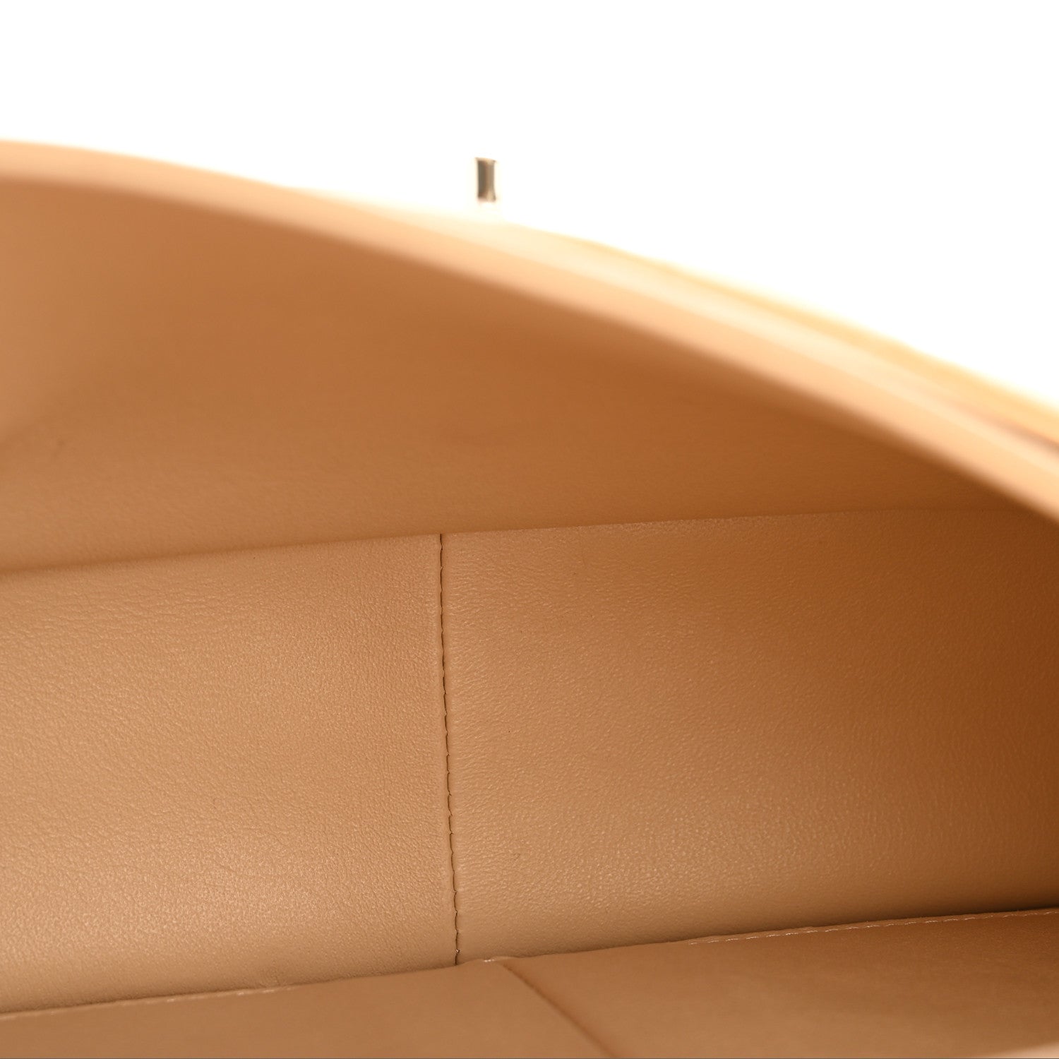 Caviar Quilted Jumbo Double Flap Beige