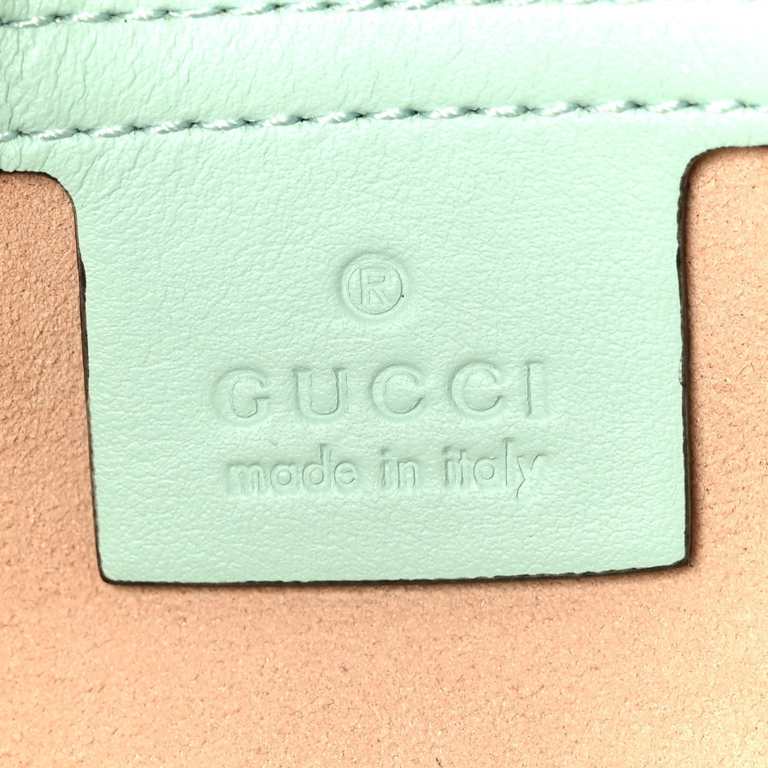 Calfskin Matelasse Small GG Marmont Shoulder Bag Water Green