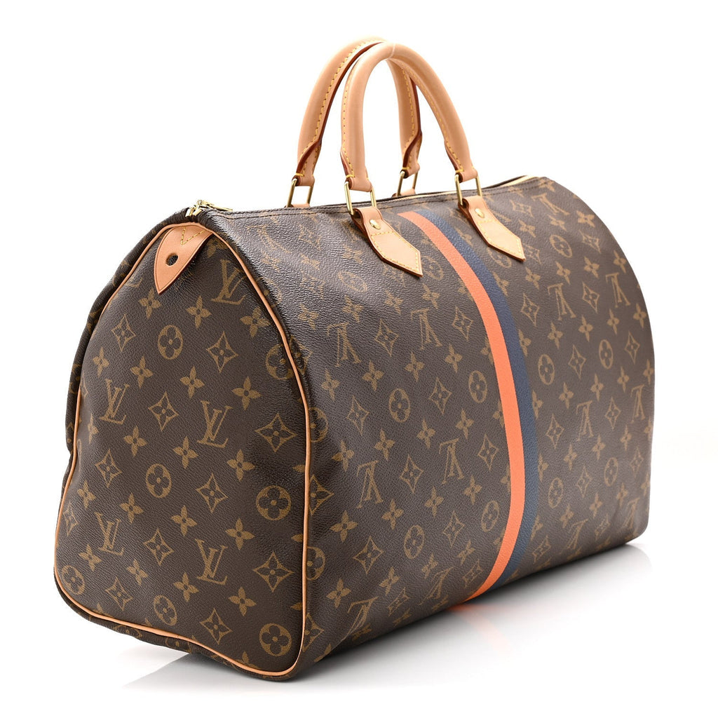 Monogram My LV Heritage Speedy 40 Orange Navy
