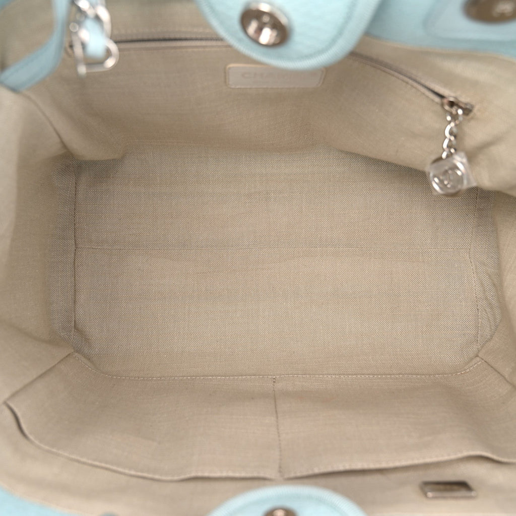 Mixed Fibers Small Deauville Tote Light Blue