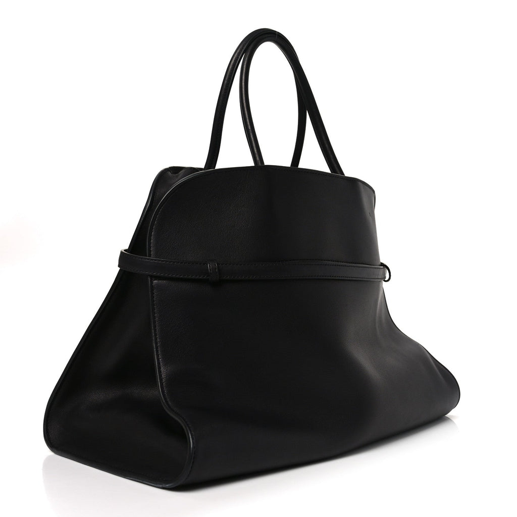 Polished Saddle Calfskin Soft Margaux Belt 15 Black