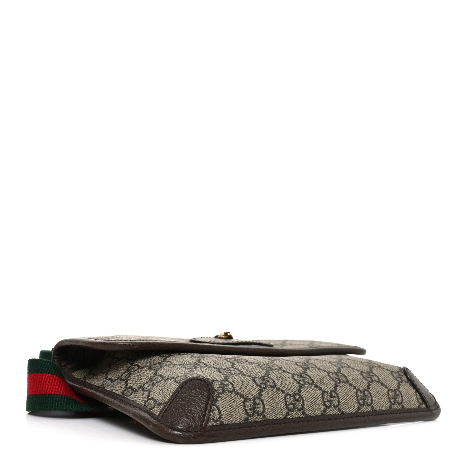 GG Supreme Monogram Neo Vintage Web Belt Bag Brown