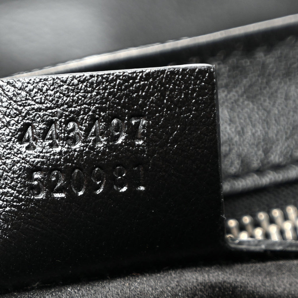Sequin Matelasse Small GG Marmont Shoulder Bag Black