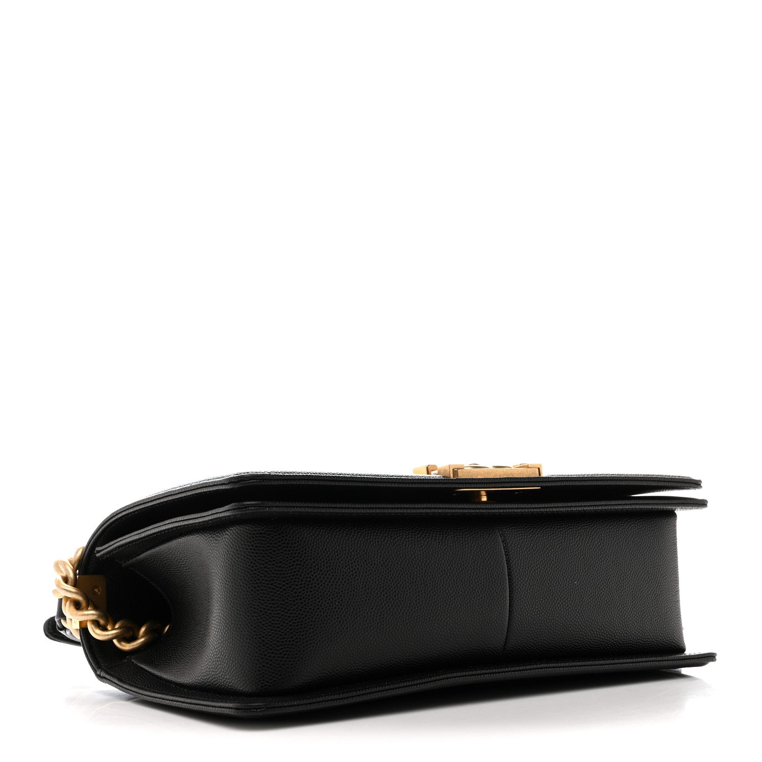 Caviar Quilted Medium Boy Flap Black