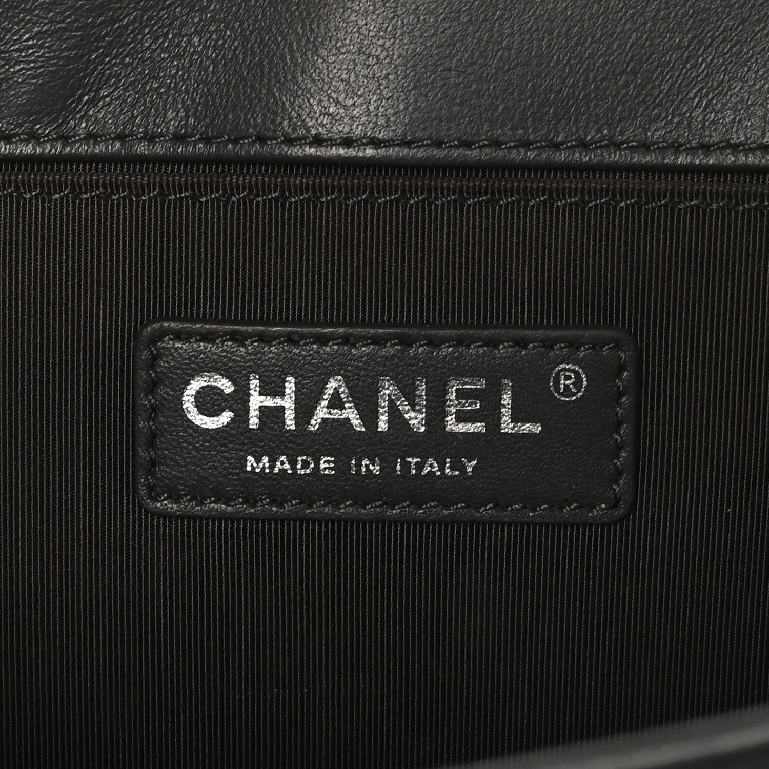 Lambskin Quilted Medium Boy Flap Dark Grey