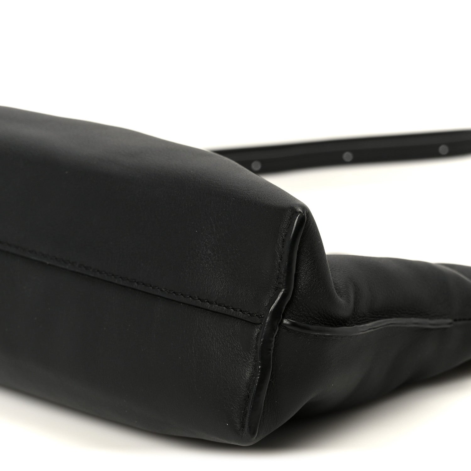 Calfskin Mini Flamenco Knot Clutch Black