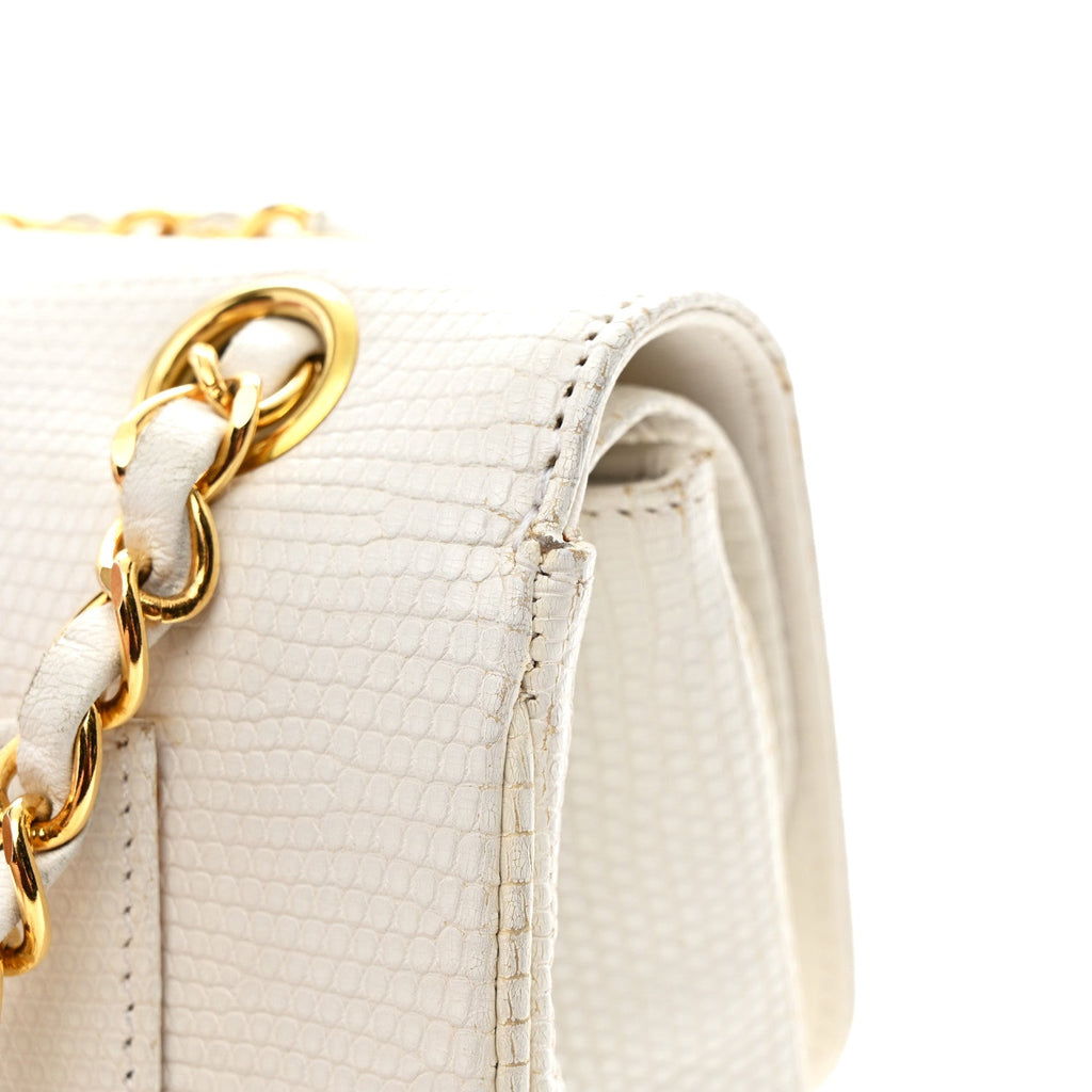 Lizard Small Double Flap White