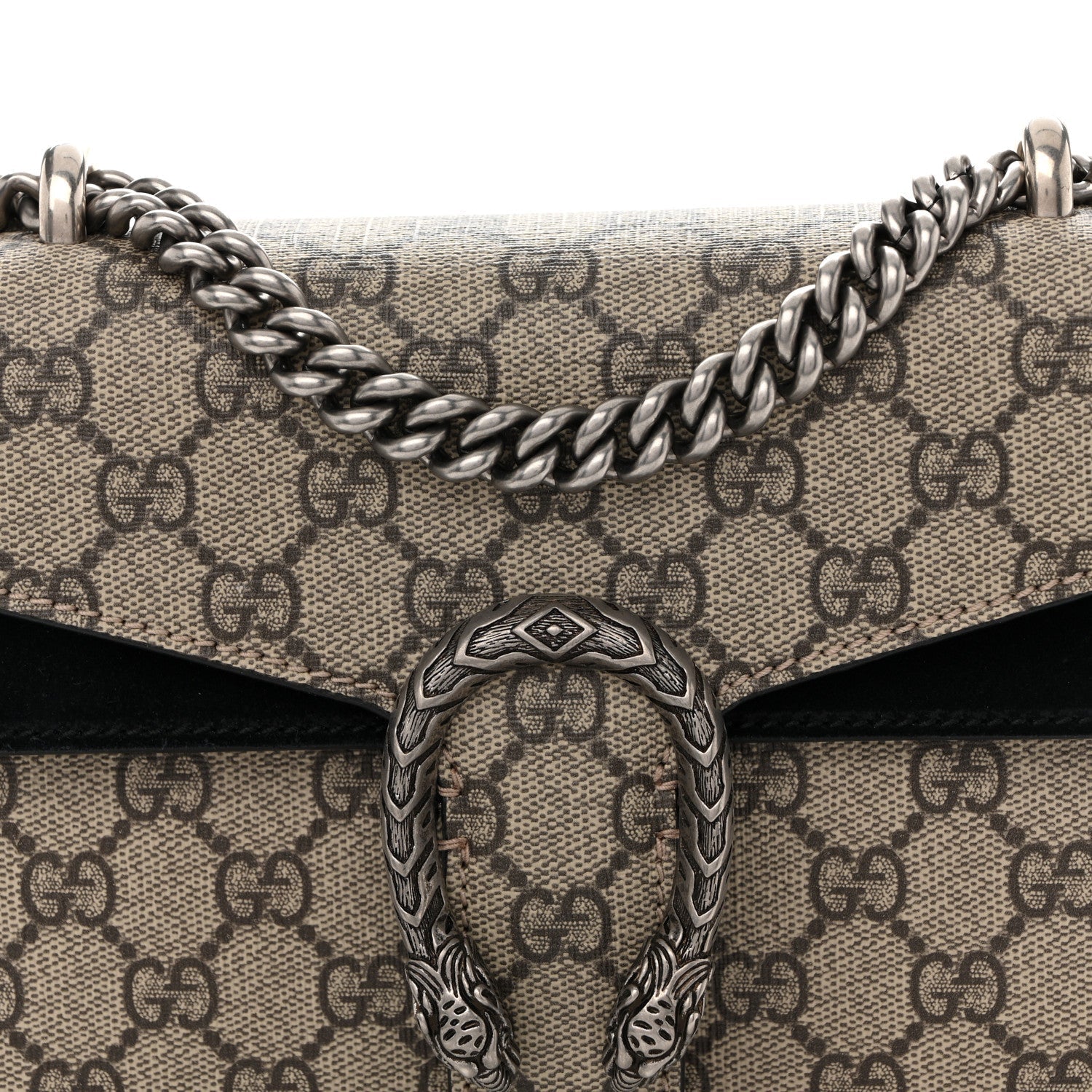 GG Supreme Monogram Mini Dionysus Shoulder Bag Black