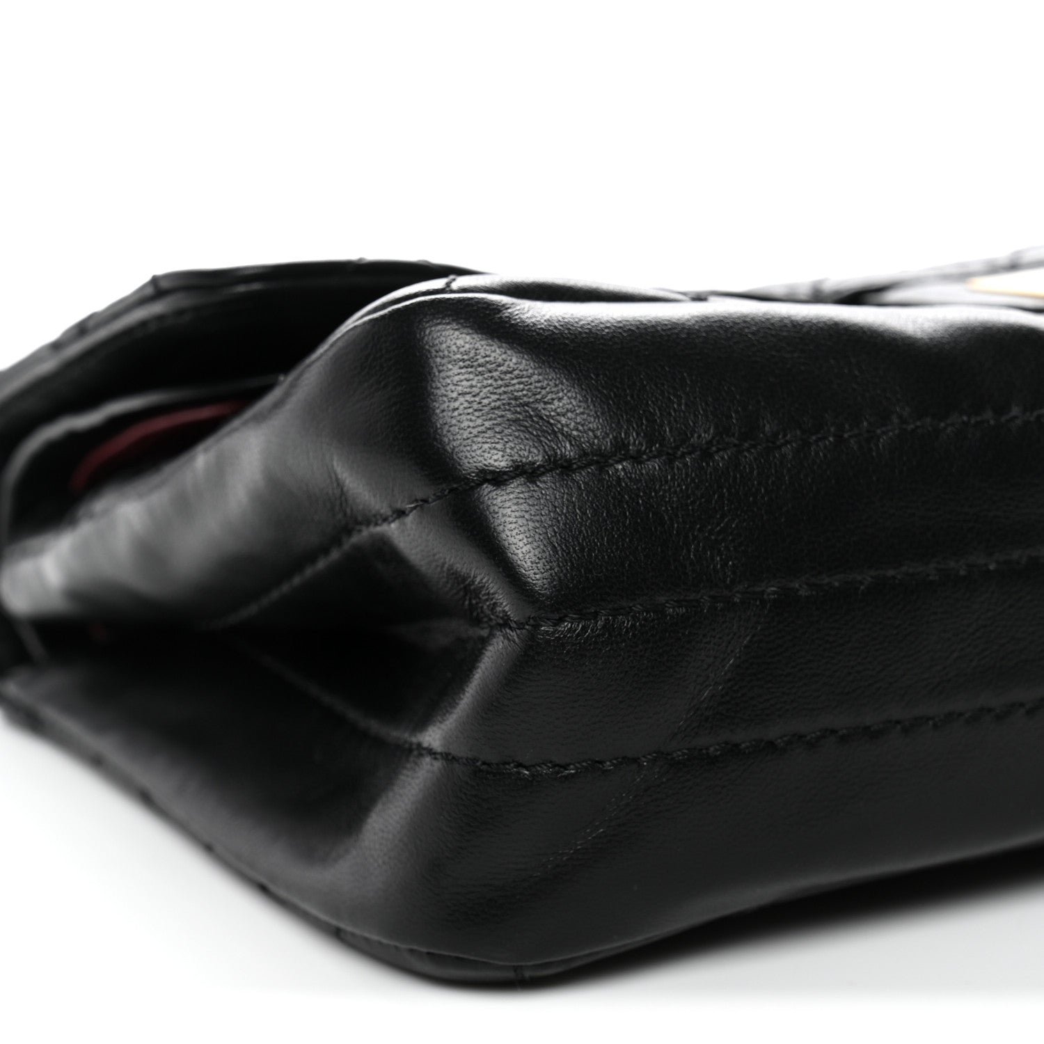 Lambskin Quilted Crush 2.55 Reissue 225 Flap Black