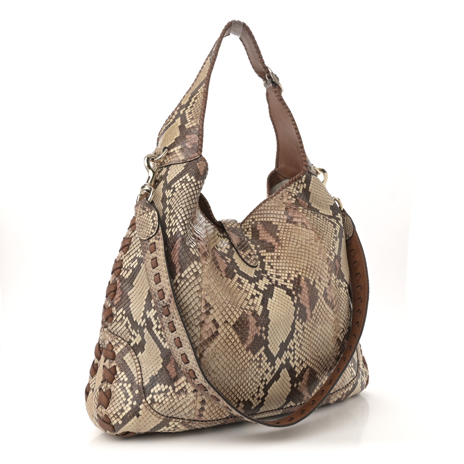 Snakeskin Large New Jackie Shoulder Bag Multicolor