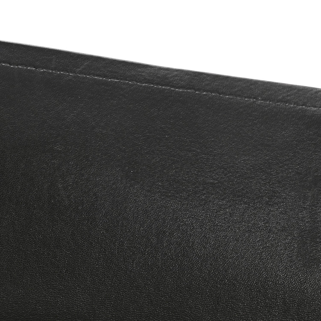 Lambskin Quilted Jumbo Double Flap Black