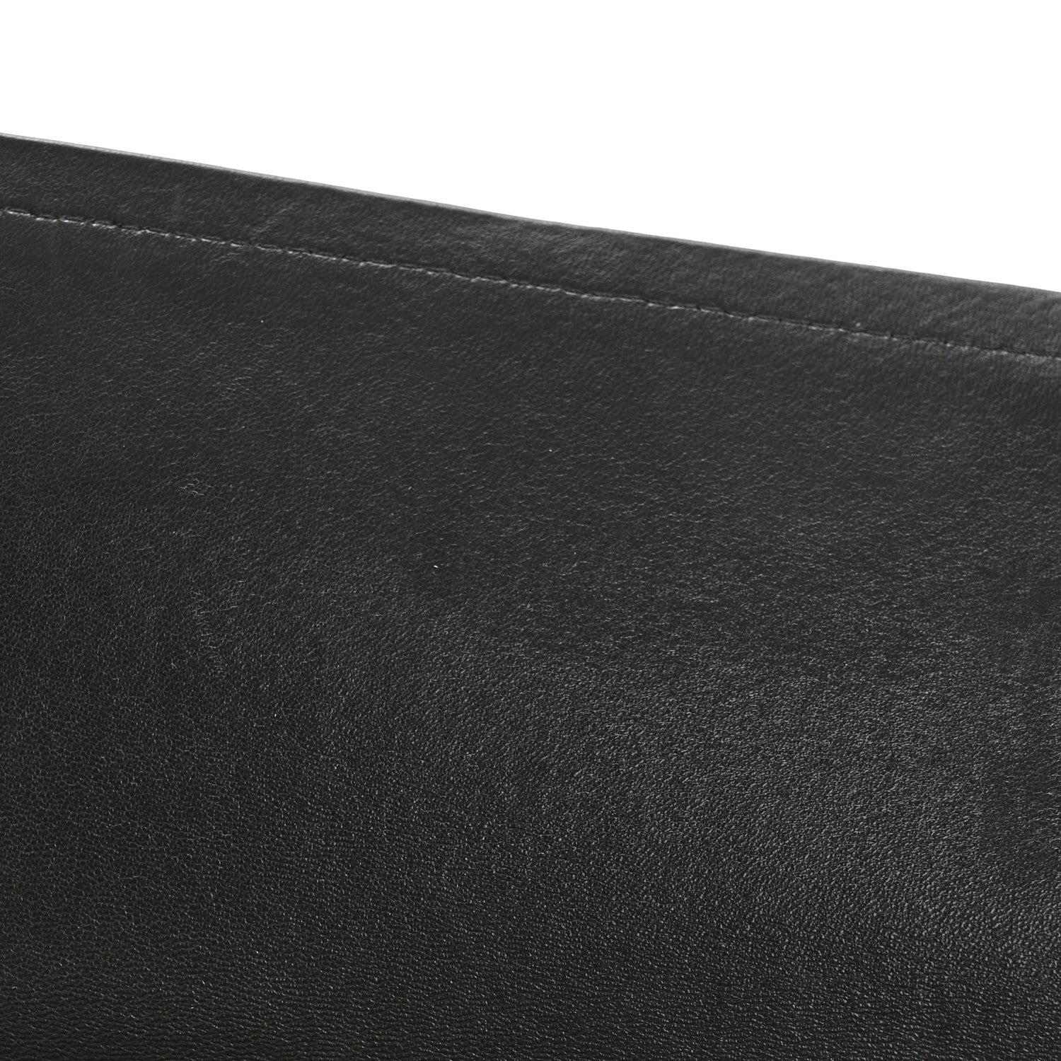 Lambskin Quilted Jumbo Double Flap Black