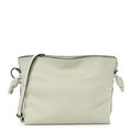 Calfskin Mini Flamenco Knot Clutch Light Celadon