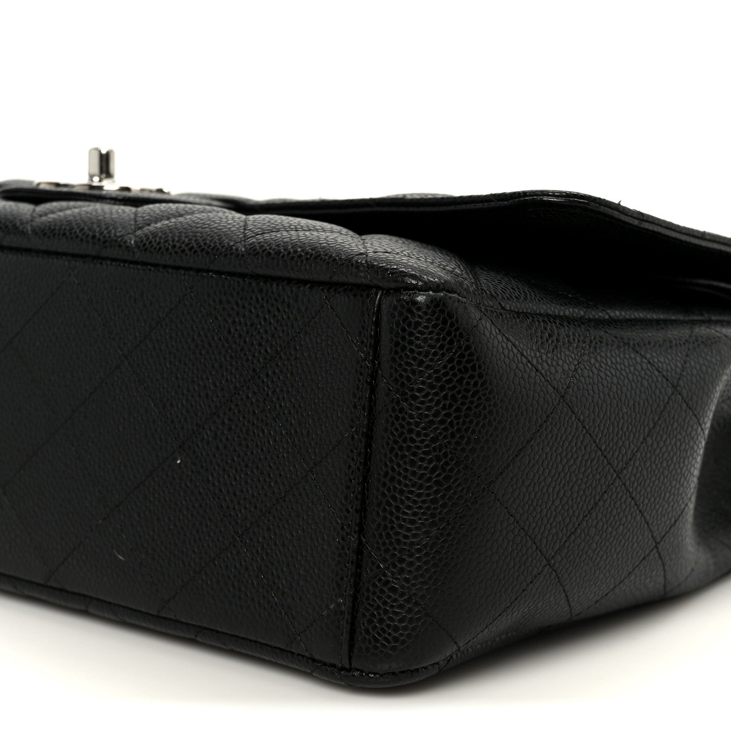 Caviar Quilted Maxi Double Flap Black