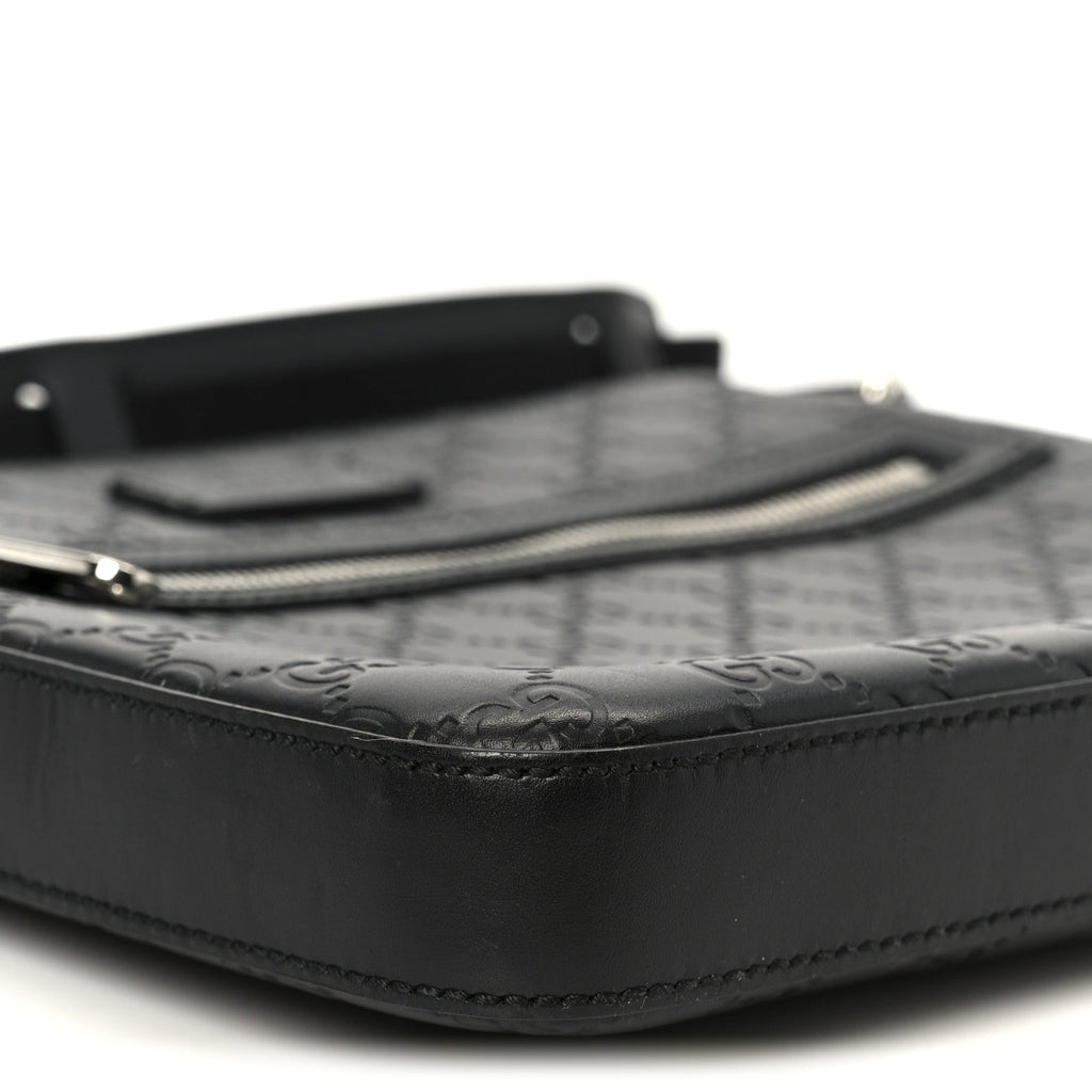 Guccissima Signature Small Messenger Bag Black