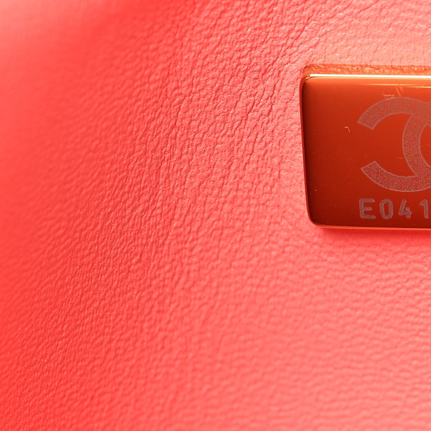 Lambskin Quilted Medium Boy Flap Coral