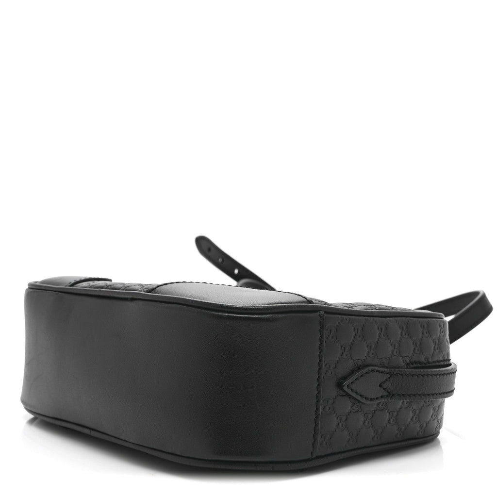 Microguccissima Mini Bree Messenger Bag Black