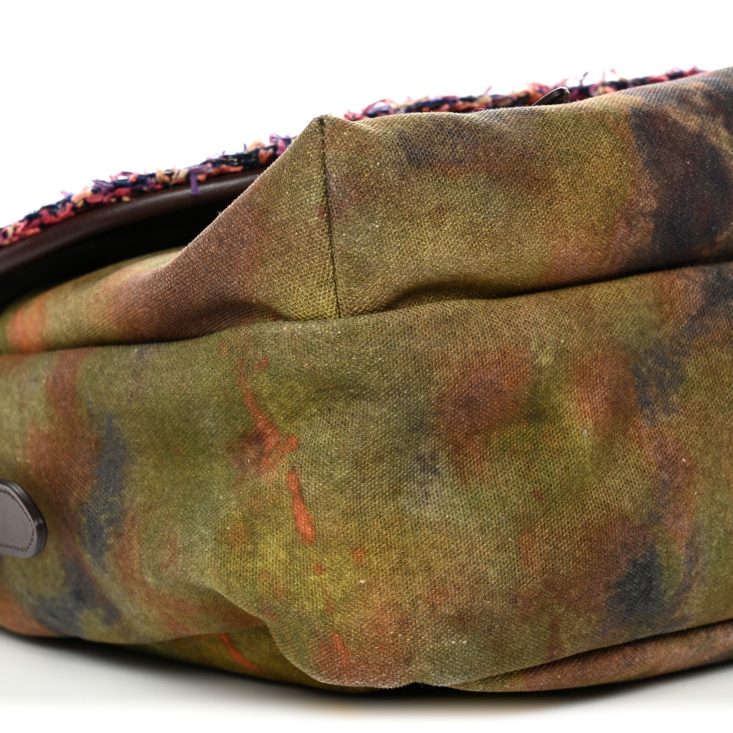Washed Toile Large Graffiti On The Pavements Messenger Khaki Multicolor