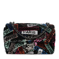 Sequin Logo Small Flap Ruthenium Multicolor