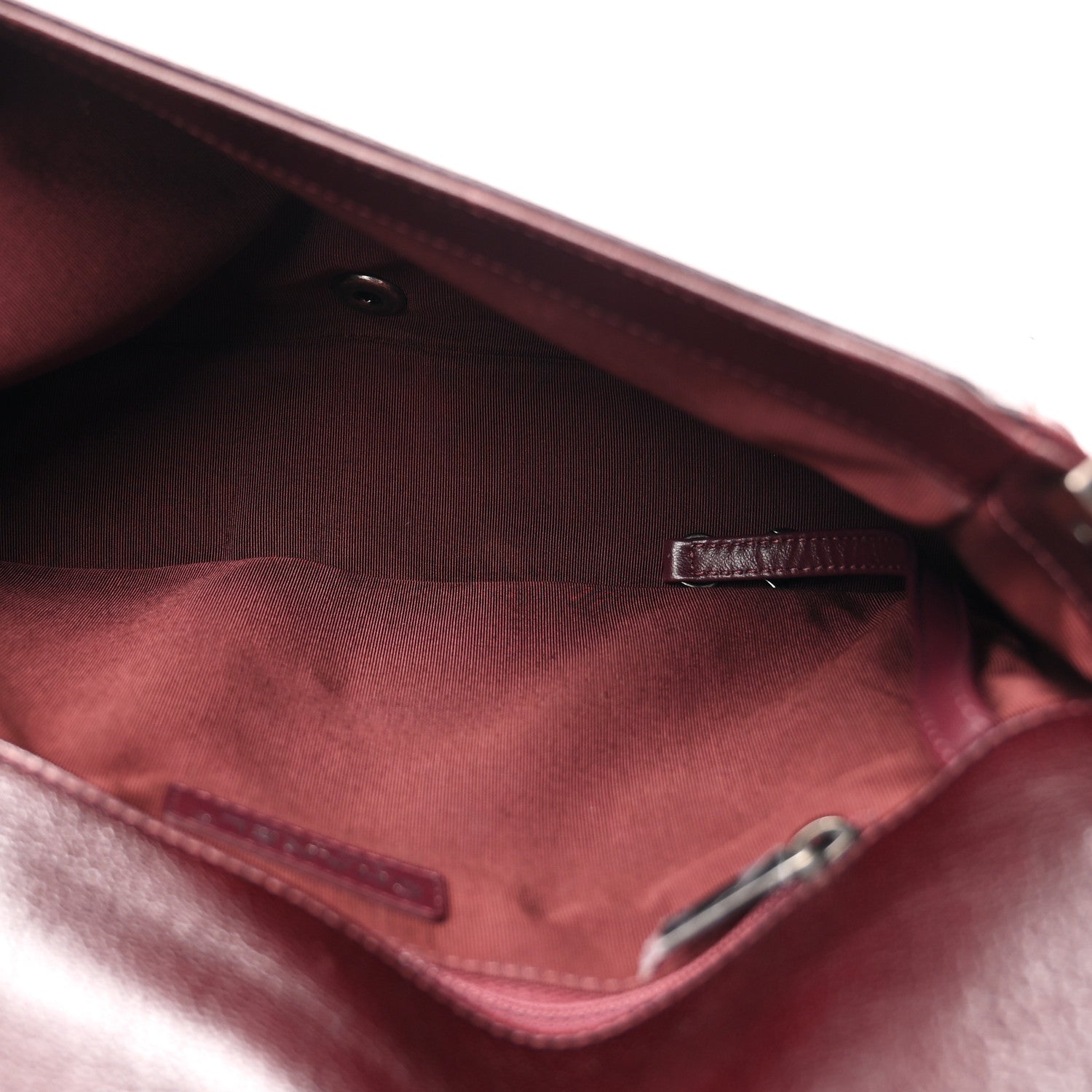Goatskin Ombre Faded Quilted New Medium Boy Flap Burgundy