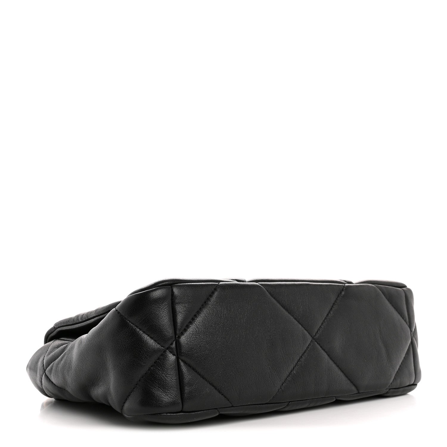 Lambskin Quilted Medium Chanel 19 Flap Black