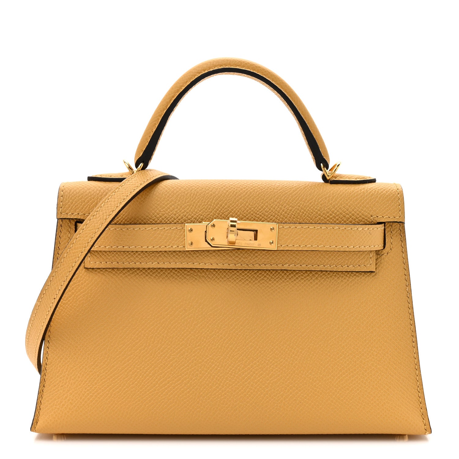 Epsom Mini Kelly Sellier 20 Paille