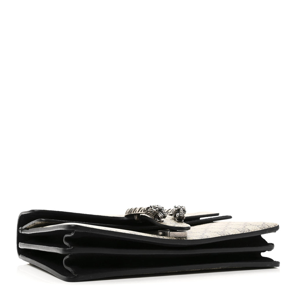GG Supreme Monogram Small Dionysus Shoulder Bag Black