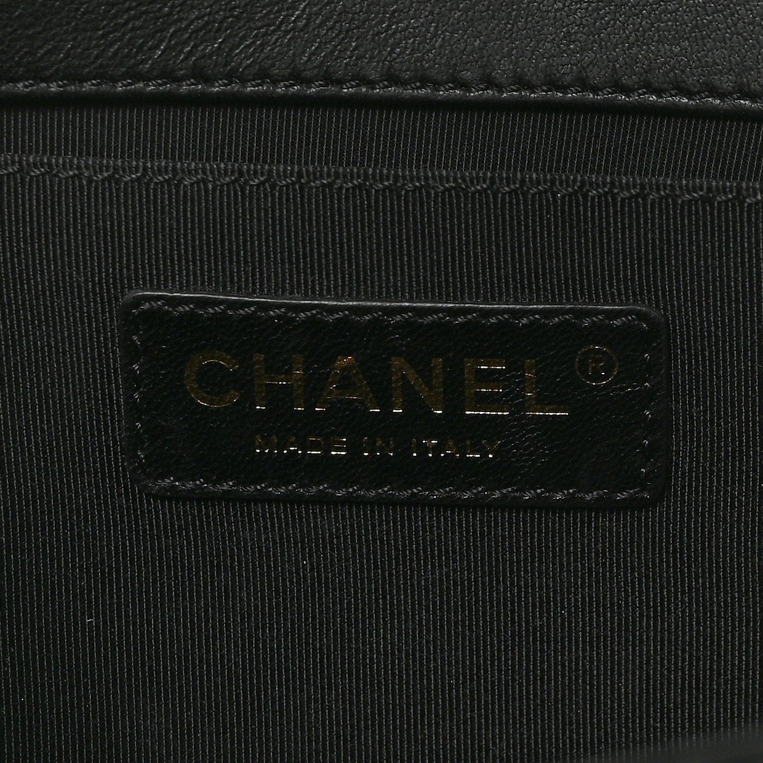 Lambskin Quilted Medium Boy Flap Black