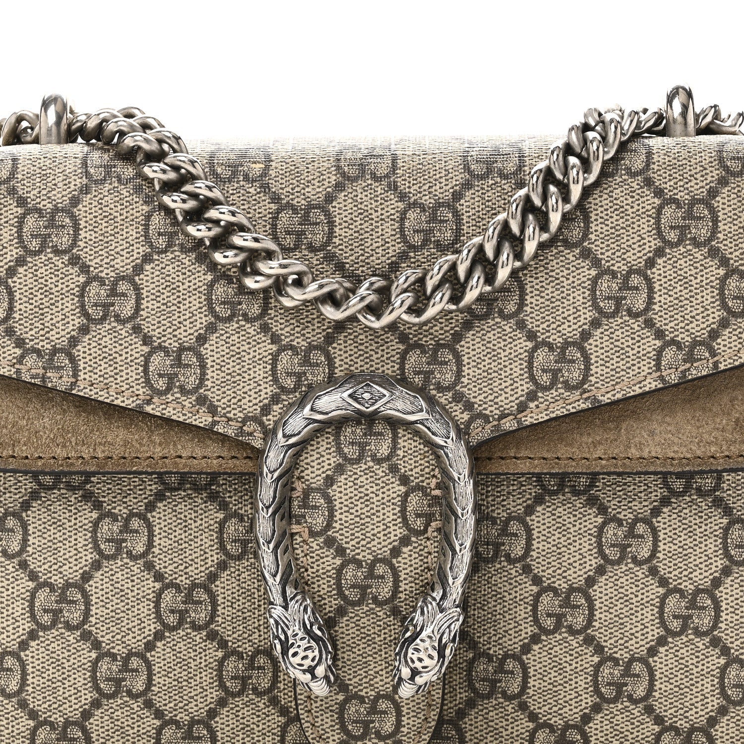 GG Supreme Monogram Mini Dionysus Shoulder Bag Taupe