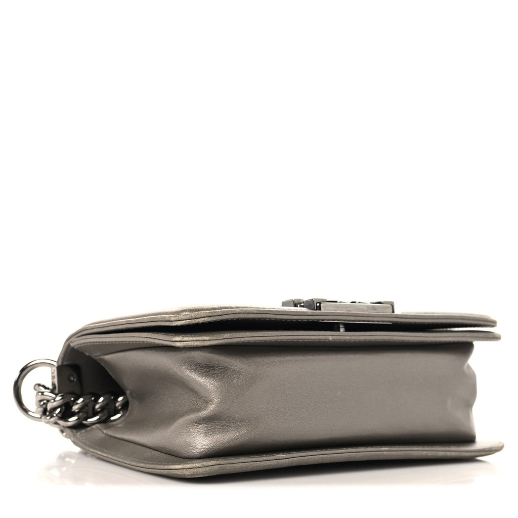 Galuchat Stingray Small Boy Flap Silver