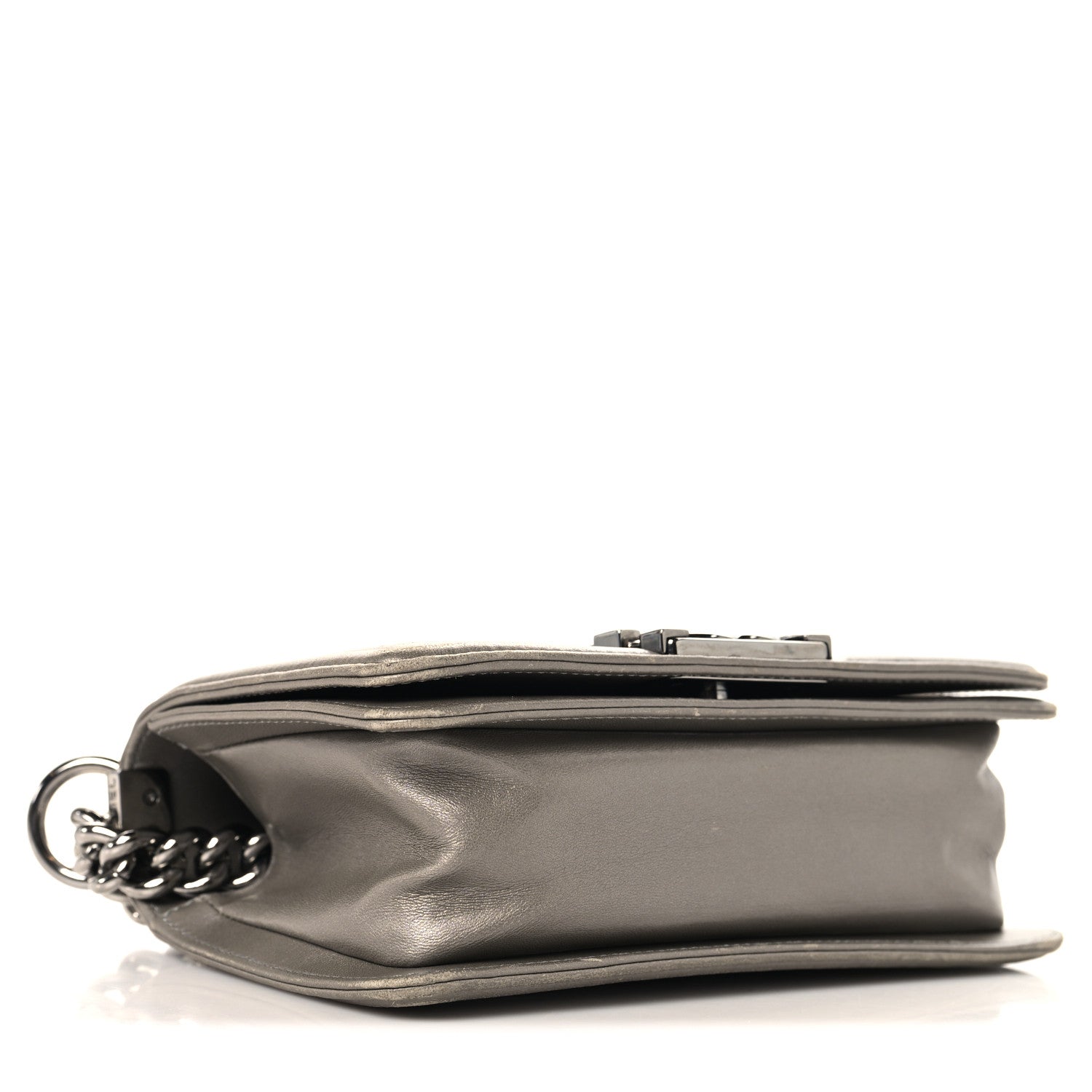 Galuchat Stingray Small Boy Flap Silver