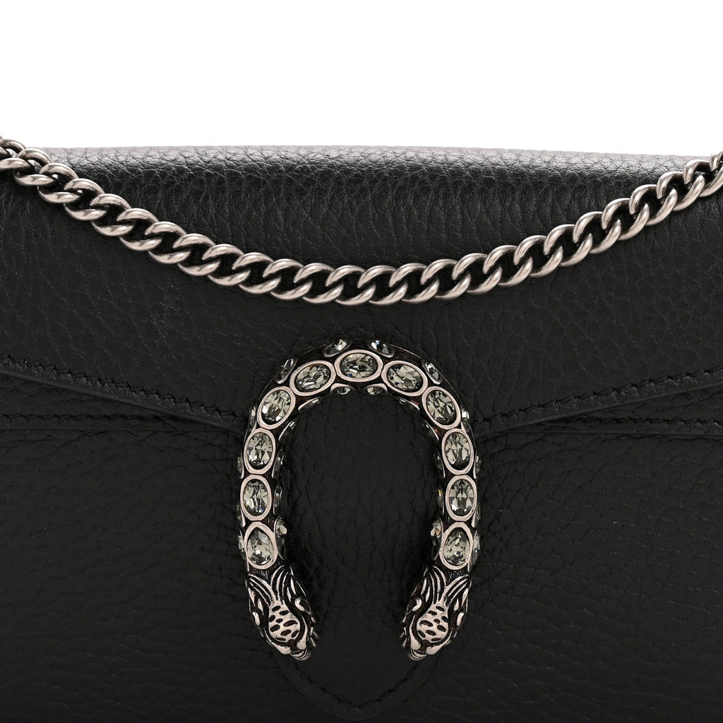 Calfskin Super Mini Dionysus Shoulder Bag Black