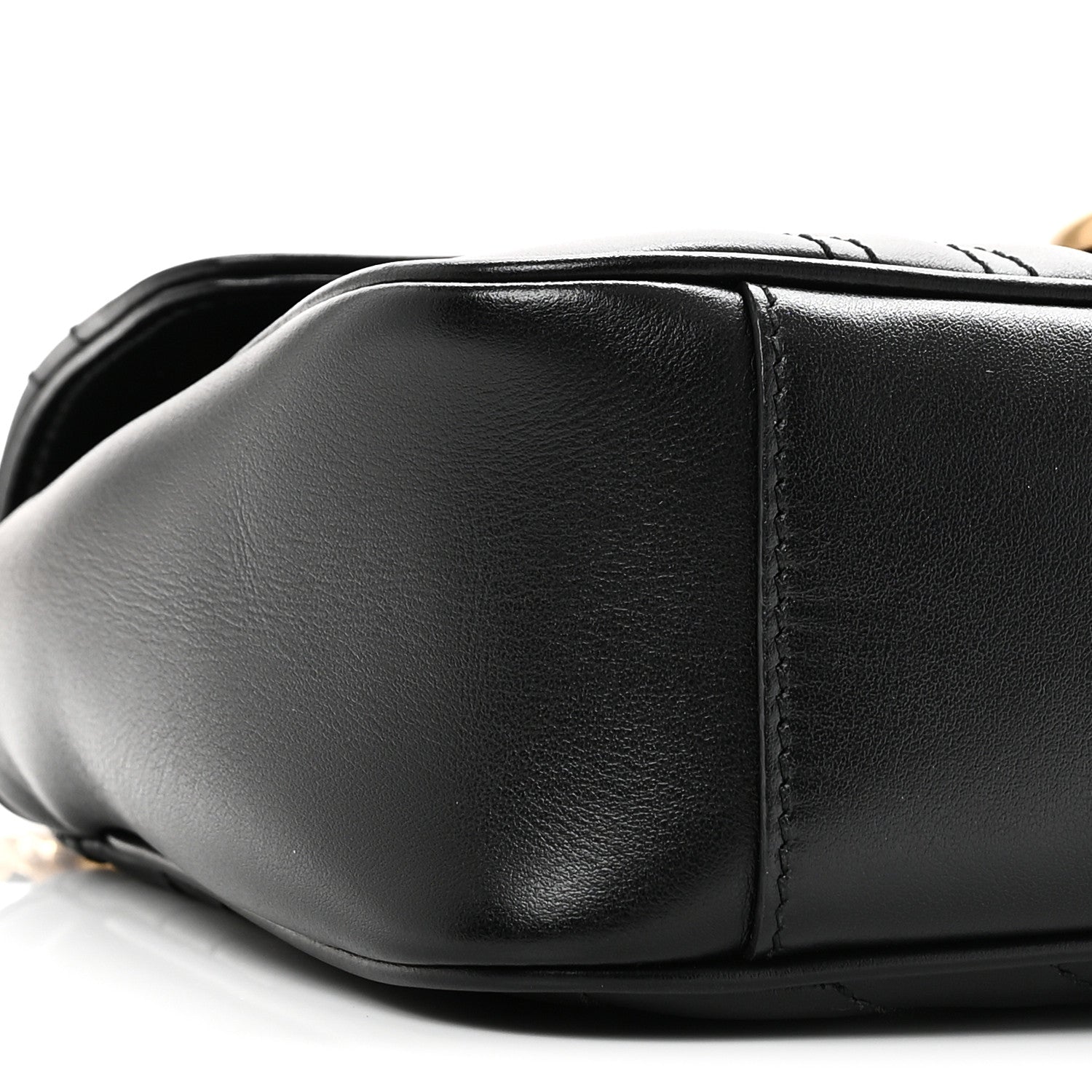Calfskin Matelasse Small GG Marmont Shoulder Bag Black