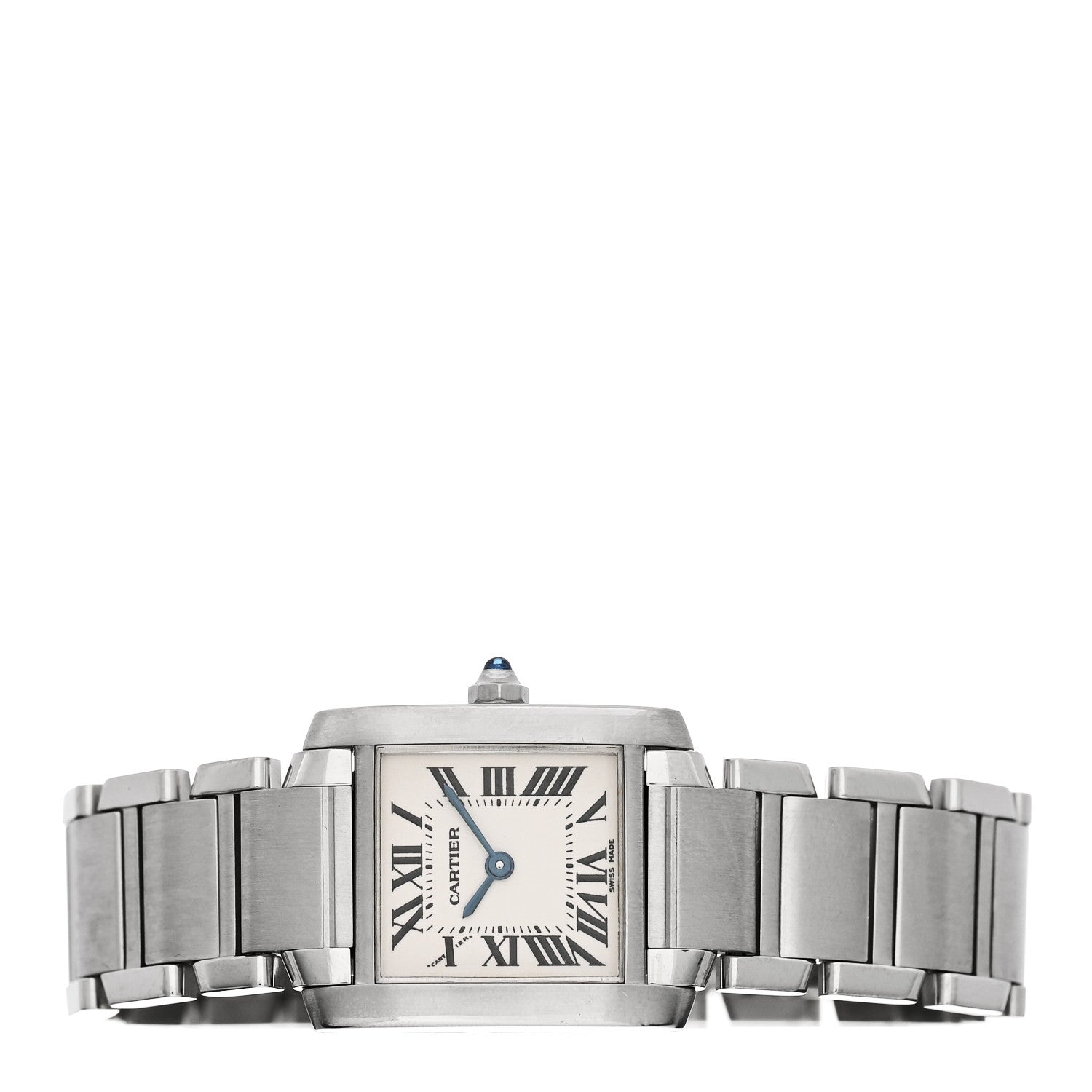 Stainless Steel 20mm Tank Francaise Quartz Watch
