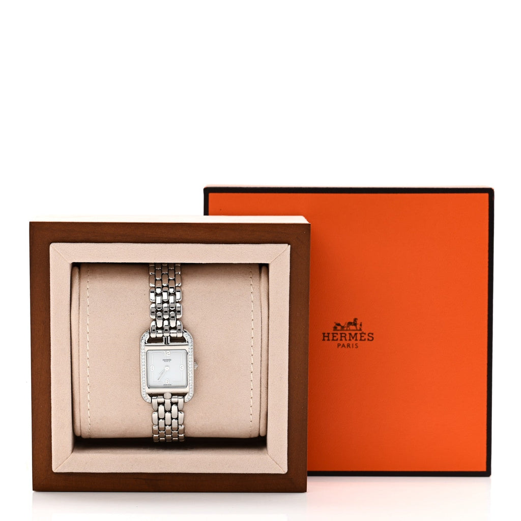 Stainless Steel Diamond Bezel 23mm Cape Cod Quartz Watch