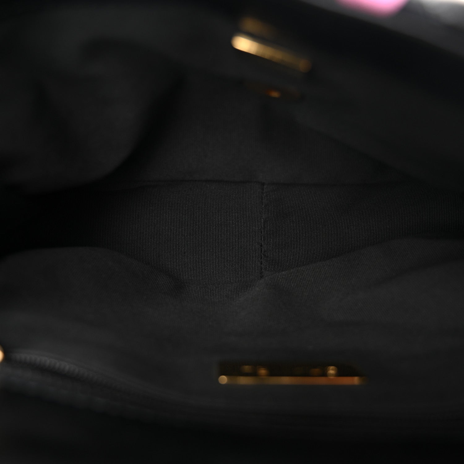 Lambskin Printed Fabric Medium Chanel 19 Flap Black Multicolor