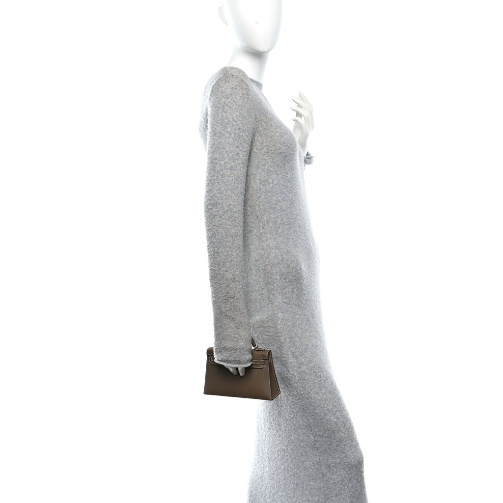 Epsom Mini Kelly Sellier 20 Etoupe